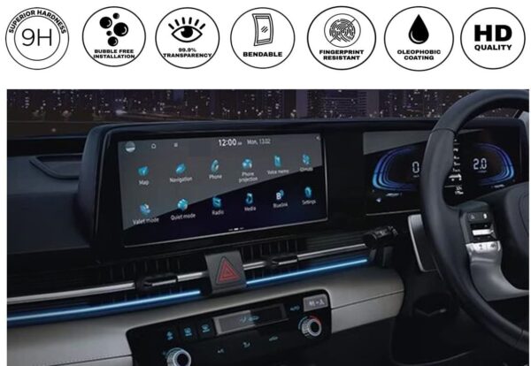Hyundai Verna 2023 Touch Stereo And Meter Screen Guard